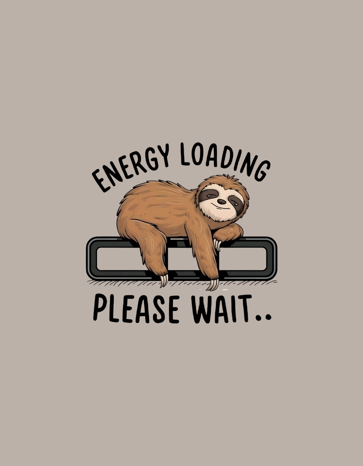 Energy loading in Beige Ovesized T shirt